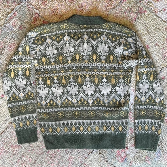 Vintage 1960’s Sears Roebuck union made in USA v neck sweater - Picture 5 of 7